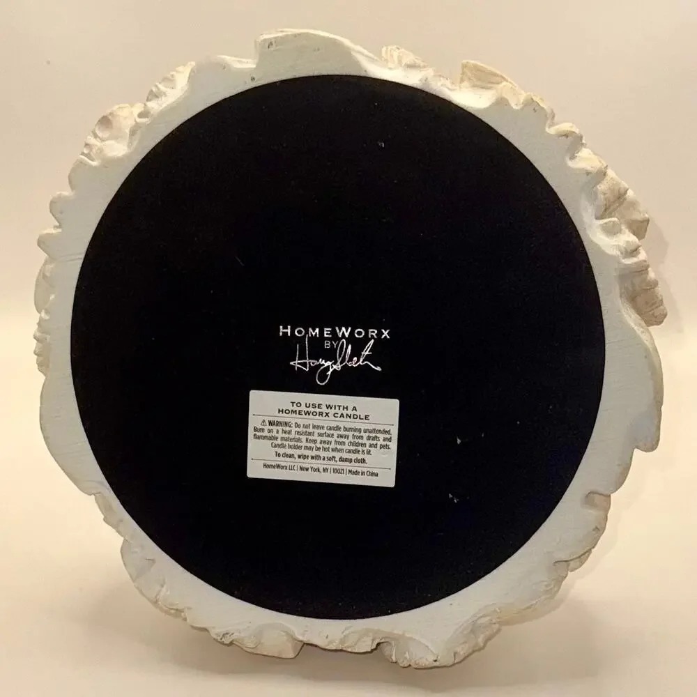 HomeWorx by Harry Slatkin Tropical Leaf Candle Holder Pedestal